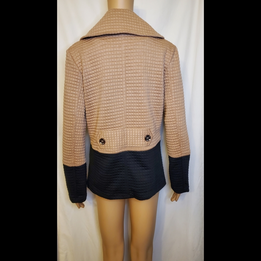 Thml Quilted Color Block Jacket Large - image 4